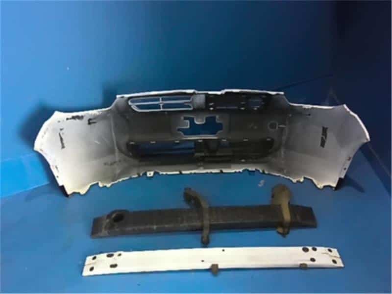 Genuine used Toyota Passo 2011 front bumper OEM 52119B1190A0 back view